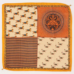 Écharpe imprimée de style pastoral en coton et lin, version coréenne haut de gamme de la mode féminine japonaise, style fin et original, pour le printemps - Product Image 3