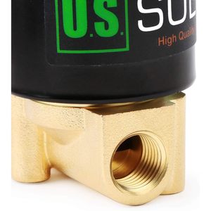 EE. UU. Válvula Solenoide Eléctrica de Latón Sólido de 1/4 Pulgada, 110 VCA, Normalmente Cerrada, Viton - Product Image 6