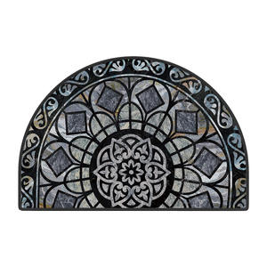 Tapete de Entrada Salima Aurora, Rectangular, con Patrón Geométrico, Antideslizante, de Fibra de Poliéster, para Uso Doméstico - Product Image 4