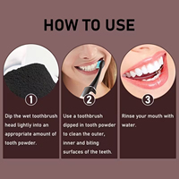 Poudre dentifrice au charbon actif Miswak, extrait naturel de bâton de Miswak, nettoyage doux, haleine fraîche, soin buccal