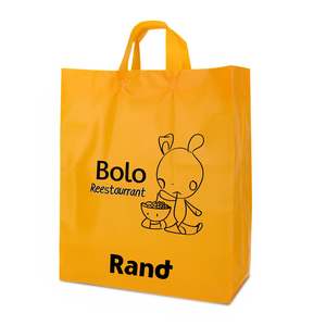 Luxury Fashion Soft Loop Handle Retail Shopping Bags <b>Recycled</b> <b>Plastic</b> for Socks and Shoes Eco-Friendly T Shirt Carrying Out - Product Image 1