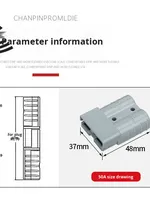Connecteur de borne de batterie à déconnexion rapide CC 50A 120A 175A 350A pour véhicules électriques, chariots élévateurs, camping-cars et systèmes de stockage d'énergie solaire