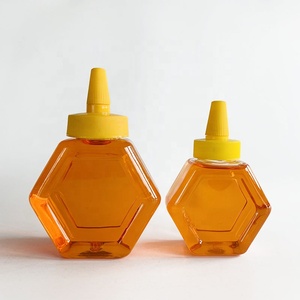 Hexagonal Plastic Honey Squeeze Bottle 500g Food Grade Plastic Squeeze Bottle