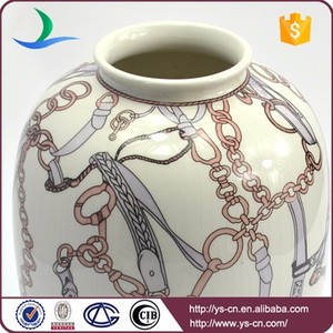 Jarrones <span class=keywords><strong>de</strong></span> cerámica <span class=keywords><strong>de</strong></span> diseño <span class=keywords><strong>de</strong></span> cadena redonda para flores al por mayor - Product Image 6