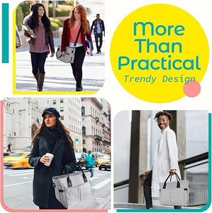 Elegante borsa da pranzo per adulti, elegante e funzionale, con grande Tote, per pranzo, per adulti, per Picnic da lavoro, progettata - Product Image 6