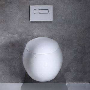 Sanitari in Ceramica a Forma di Uovo Rotondo, WC Sospeso per <span class=keywords><strong>Bagno</strong></span> - Product Image 4