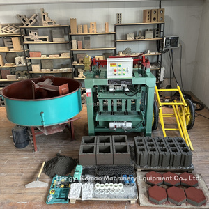 Machine de formage de blocs de pierre à <span class=keywords><strong>bordure</strong></span> solide de 8 pouces facile à utiliser Machine de fabrication de briques de ciment <span class=keywords><strong>en</strong></span> béton largement utilisée - Product Image 3