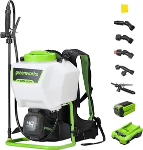 Greenworks 40V 4-Gallon Cordless Battery Backpack Sprayer with 2.0Ah USB Battery and Charger