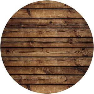 Rustico sfondo rotondo elastico Spandex in Stock fattoria marrone Vintage fienile porta Garage fotografia tema decorazione festa di nozze - Product Image 4