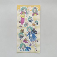 Stiker Gadis Anime Kartun Lucu untuk Diary DIY, Stiker Tahan Air, Stiker Instagram