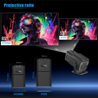 Projecteur LCD Portable HY320 MINI 5G WIFI Android 11 200 ANSI Lumen Smart Mirror Screen Vidéo Maison Full HD 720P 4K
