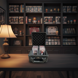 กล่องเก็บการ์ดแบบล็อคได้ สำหรับการ์ดเกรดแล้ว บรรจุการ์ดได้มากกว่า 60 ชิ้น เหมาะสำหรับการ์ดกีฬาและการ์ดสะสม การ์ดเบสบอล ป้องกันการ์ด - วัสดุ Al+ABS - Product Image 6