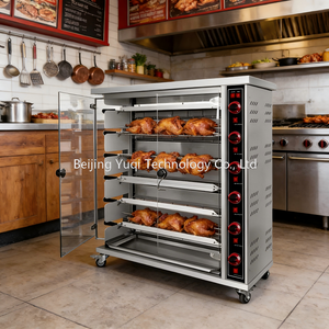 <span class=keywords><strong>Forno</strong></span> Commerciale a Gas per Polli allo Spiedo a 6 Livelli - Acciaio Inossidabile 0-400 ° Griglia BBQ per Ristoranti e Food Truck, Facile da Pulire - Product Image 2