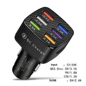 Encendedor de cigarrillos QC3.<span class=keywords><strong>0</strong></span>, adaptador de teléfono móvil para coche, cargador PD 4 en <span class=keywords><strong>1</strong></span> USB, carga rápida para iPhone, 25W, 30W, 50W, 59W, 75W - Product Image 3