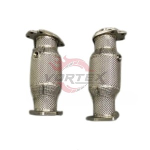 ท่อไอเสียแบบท่อล่างแบบหมุนวนสำหรับ Ss304 C8 Chevrolet Corvette ที่มีฉนวนกันความร้อนและตัวเร่งปฏิกิริยาไอเสียประสิทธิภาพสูง - Product Image 1