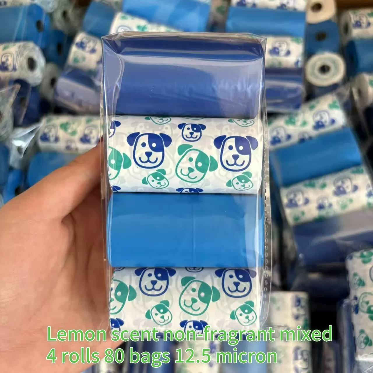 Citron parfumé non parfumé mélangé 4 rouleaux 80 sachets 1,25 soie