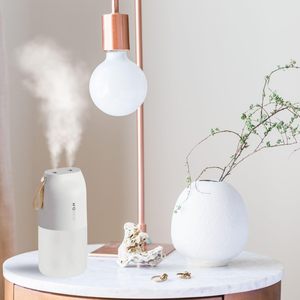 300ml Quiet Portable Ultrasonic Humidifier 2000mAh Battery Double <b>Spray</b> Atmosphere Lamp Car Household Hotel Use Plastic Material - Product Image 6