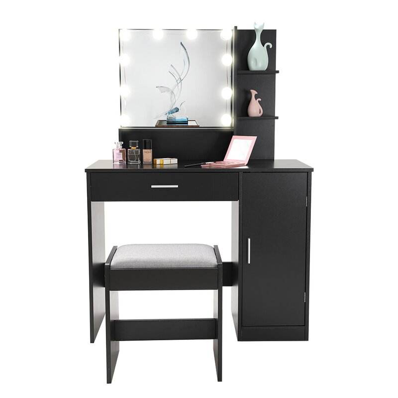 cheap black dressing table