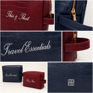 กระเป๋าเครื่องสำอางลายหนังจระเข้ PU ขายส่งจากโรงงาน กระเป๋าใส่ของใช้ในห้องน้ำสำหรับเดินทาง  รับทำโลโก้ส่วนตัว กระเป๋าจัดระเบียบเครื่องสำอาง - Product Image 6
