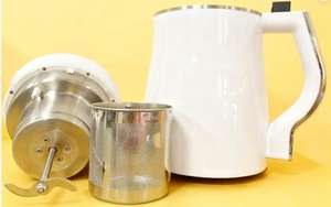 Licuadora Multifuncional de Acero Inoxidable de 1.3L, Motor de Cobre Puro, Filtro de Acero Incorporado, Conservación del Calor, 800W Eléctrica para Leche - Product Image 4