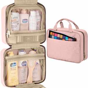 Newest Wholesale Wet & Dry Travelling Wash Bag Hanging <b>Bathroom</b> Cosmetic <b>Organiser</b> With Handle - Product Image 4