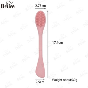 Multi Functional Double Side Soft Silicone Scrubber Mask Applicator <strong>Lip</strong> Scrub <strong>Brush</strong> Easy to <strong>Clean</strong> Face Exfoliator Cleansing Tool - Product Image 2