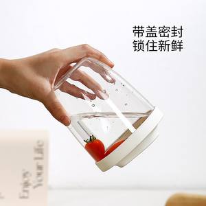 Tasse à salade à double paroi avec drain, portable, avec fourchette, pour le petit-déjeuner au bureau, compatible lave-vaisselle, couleur unie, lot individuel - Product Image 2