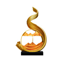 Nouvelle décoration en résine de style chinois haut de gamme, peinte à la main, écologique, motif de peinture sur sable, design fluide et florissant, emblème de badge pour la maison