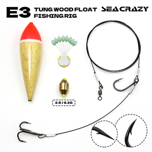 <span class=keywords><strong>Flotteur</strong></span> de pêche OEM en bois avec perle phosphorescente et accessoire d'hameçon pour thon, pour la pêche au bar, à la truite, au brochet et à la carpe - Product Image 1