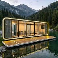 Casa Cápsula Espacial de Diseño Arquitectónico Prefabricado Personalizado de Última Generación con Soporte Gratuito de Modelado 3D