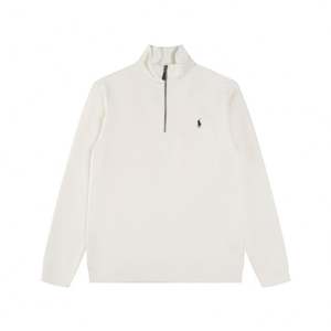 Kaos Polo Pria Berkualitas Tinggi Merek Mewah Populer, Setengah Resleting, Bordir Paul, Rajutan, Kasual - Product Image 6