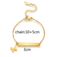 Bijoux de mode pour bébé vierge personnalisé OEM pour enfants bracelet conique réglable couronne étoile en acier inoxydable bracelet pour filles