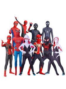 Disfraz de Halloween transfronterizo para niños, mono de Miles Morales, traje de cosplay de <span class=keywords><strong>Gwen</strong></span> para adultos - Product Image 1