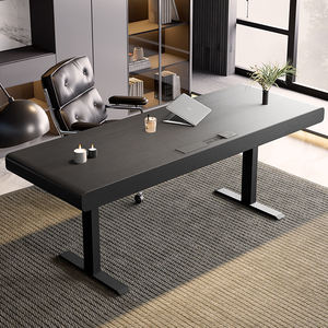 Table et chaises de bureau de luxe pour la maison, bureau réglable en hauteur, bureau d'étude, bureau d'<span class=keywords><strong>ordinateur</strong></span> minimaliste italien, mobilier de bureau en bois - Product Image 1