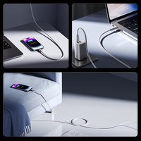 Câble USB-C vers USB-C Toocki à charge rapide, transparent, en alliage de zinc, PD 60W, avec puce intelligente, tressé en alliage de zinc, pour ordinateur portable