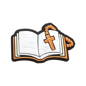 Dijes de PVC de goma suave personalizados con diseños de Jesús, cruz, Biblia, festividades y Navidad para zapatos y <span class=keywords><strong>zuecos</strong></span> - Product Image 6