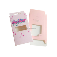 Caja de Papel Plateada Personalizada con Logotipo Impreso ZJ-054, Caja de Papel para Empaque de Pestañas y Uñas