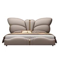 Meubles de chambre à coucher capitonnés de luxe Nouveau lit moderne King Size Lit doux Design italien de luxe léger Vente en gros Lit capitonné