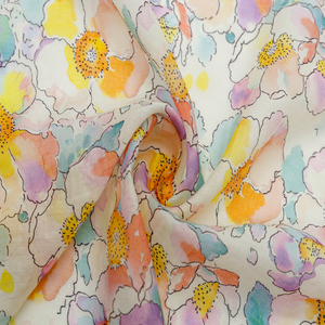 Vestido de Vacaciones de Tela Ligera con Estampado Digital Geométrico Abstracto, Tejido Ecológico de Lujo, 85% Lyocell, 15% N, Sedoso - Product Image 6