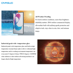 Độ sáng cao IP66 không thấm nước 75 "98" treo tường <span class=keywords><strong>LCD</strong></span> quảng cáo Bảng hiển thị cho cửa hàng bán lẻ ngoài trời kỹ thuật số biển - Product Image 4