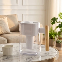 Carafe filtrante anti-calcaire, purificateur d'eau du robinet, cartouche filtrante composite multicouche à résine échangeuse d'ions, haute teneur en TDS 0