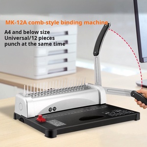 Relieuse à anneaux en plastique personnalisable avec 21 trous, manuelle, pour contrats, appels d'offres, dossiers d'archives et devis - Product Image 2