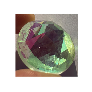 25mm tự làm vòng tròn thủy tinh óng ánh đồ trang sức vòng lưỡng sắc tráng mặt kính đồ trang sức gạch cho kính màu - Product Image 5