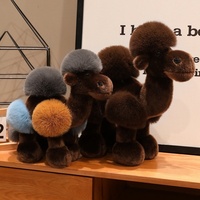 Adorable Peluche Chameau de Simulation, Compagnon de Table et Décoration