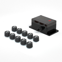 Système de surveillance de la pression des pneus (TPMS) Mata 7S Solar Bluetooth 110 roues programmable avec écran LCD et capteurs externes pour véhicule commercial