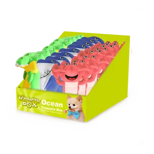 Изготовленный на заказ 24 шт различные красочные Treasure Box животных на день рождения ocean monster pet PDQ щенок плюшевая собака игрушка набор