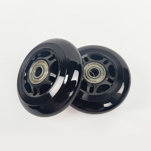 130Mm Độ Chính Xác Tốc Độ Pro Xe Tay Ga Bánh Xe Tốc Độ Trượt Băng Tùy Chỉnh Màu Sắc PU Hợp Kim Kim Loại Lõi Hai Bánh Xe Pha nguy hiểm Phá vỡ Cắt Mặc - Product Image 4