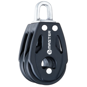 Polea maestra de doble carrilaje con rueda de 40 mm y línea de 10 mm, accesorio marino para reparación de embarcaciones - Product Image 1