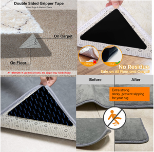 Kích thước tùy chỉnh chất lượng cao chống trượt dán cố định cảm thấy miếng đệm đồ nội thất Thảm Gripper pad không trượt có thể giặt kẹp - Product Image 3