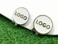 Clip magnétique pour chapeau de golf SY avec marqueur de balle et logo personnalisé, clip métallique portable pour casquette, accessoire de golf pour usage extérieur